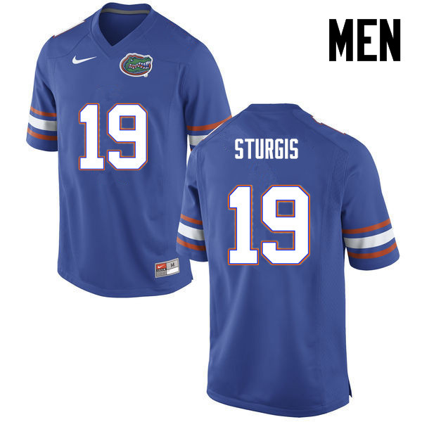 Men Florida Gators #19 Caleb Sturgis College Football Jerseys-Blue